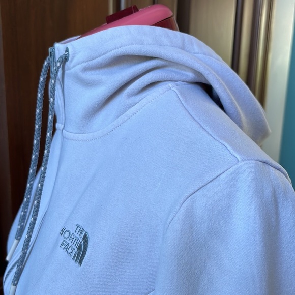 North Face GUC Full zip Hoodie Light lavender/ light gray Size L - Picture 9 of 15